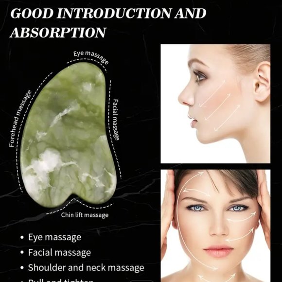 Jade Roller And Gua Sha Tools Set Beauty Tools Skin Care NEW! - Picture 2 of 7